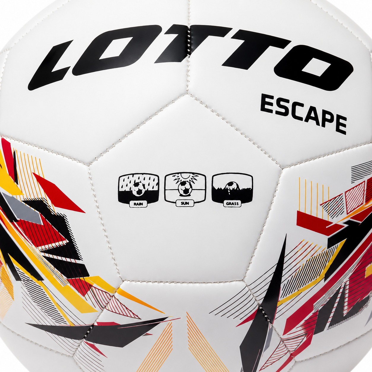 Balon de Futbol N5 Lotto ESCAPE Blanco Rojo