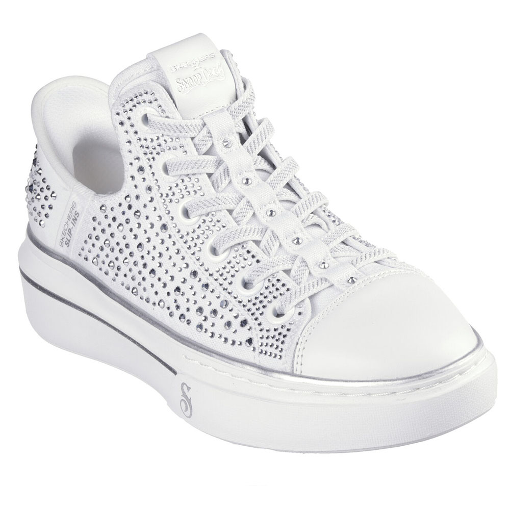 Zapatillas Mujer Skechers Snoop Dog GO Walk Flex Cora Blanco186005-WHT