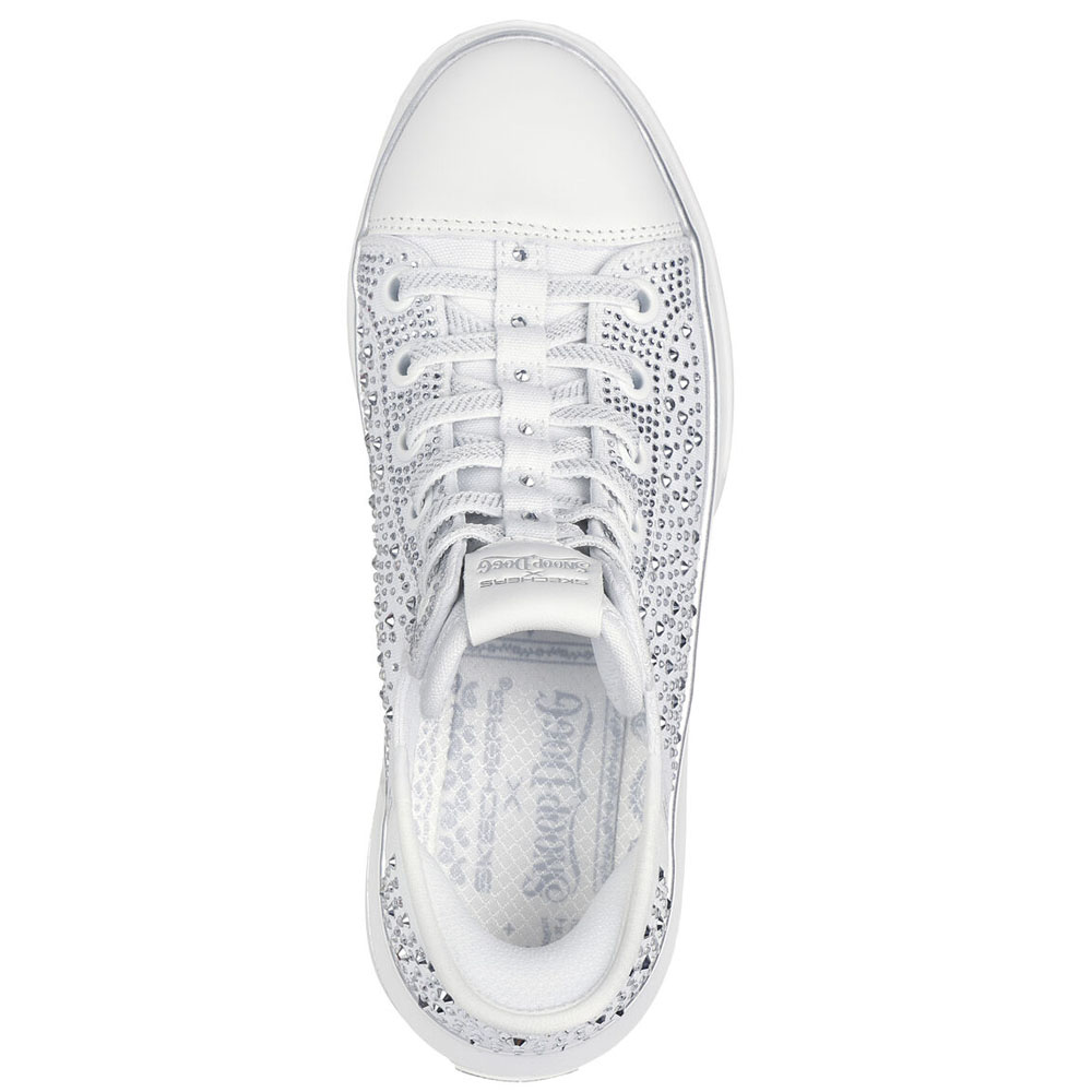 Zapatillas Mujer Skechers Snoop Dog GO Walk Flex Cora Blanco186005-WHT