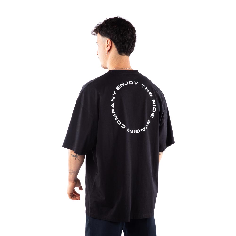 POLERA HANG LOOSE HOMBRE NEGRO