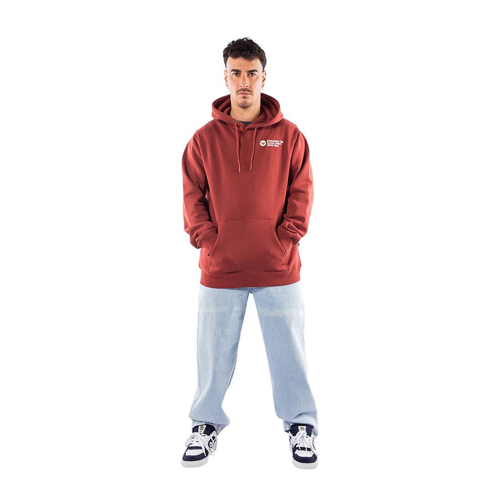 POLERON HOODIE HANG LOOSE HOMBRE CAFE