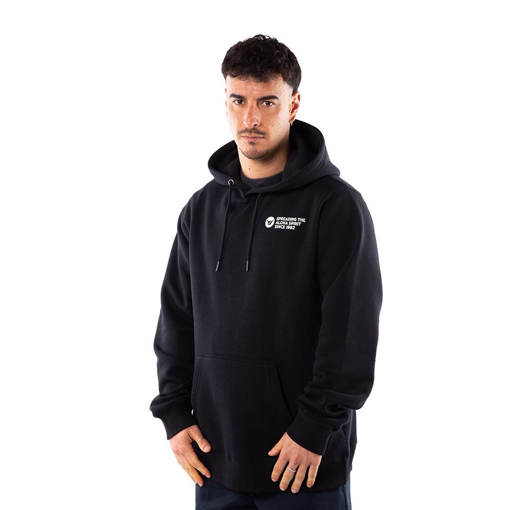 POLERON HOODIE HANG LOOSE HOMBRE NEGRO