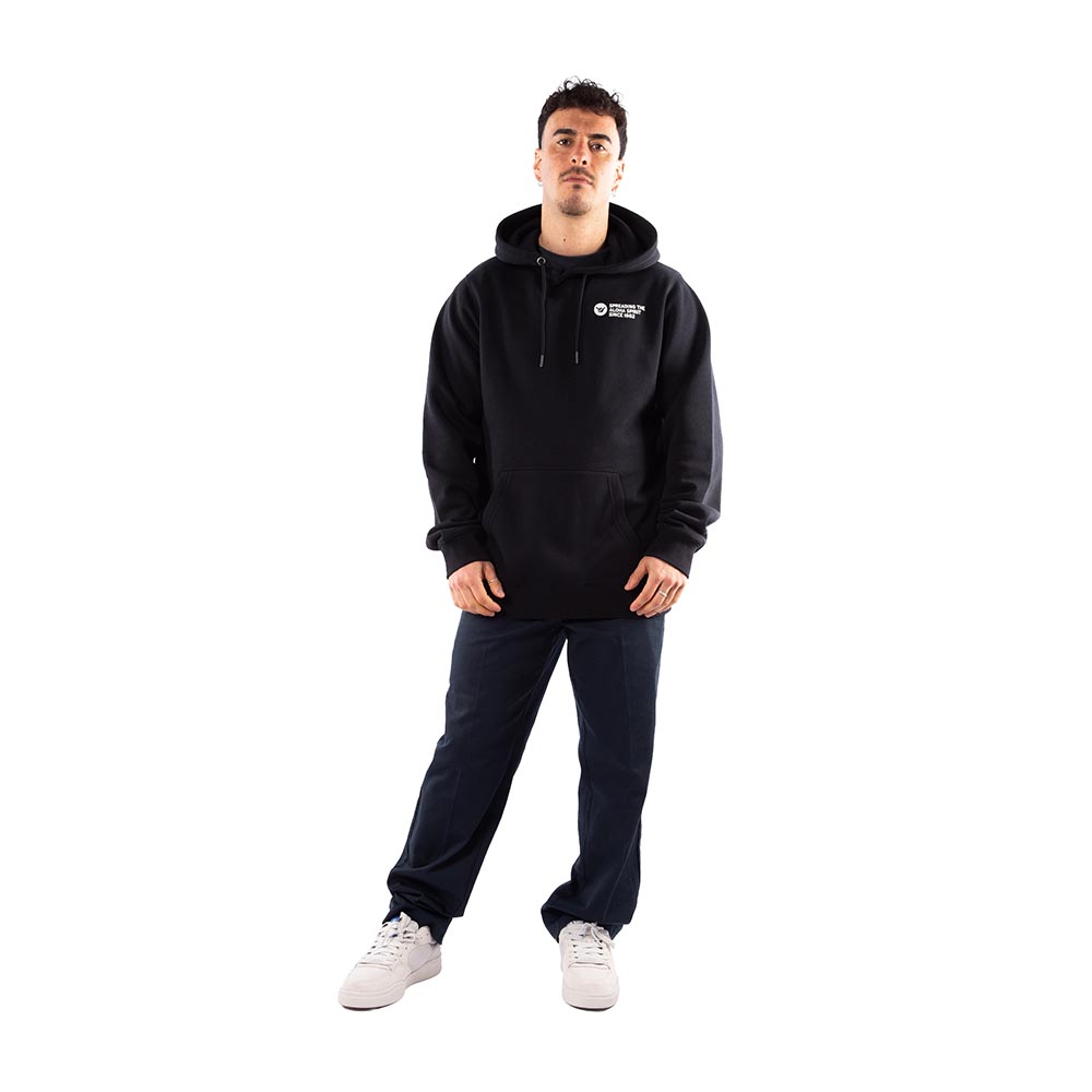 POLERON HOODIE HANG LOOSE HOMBRE NEGRO