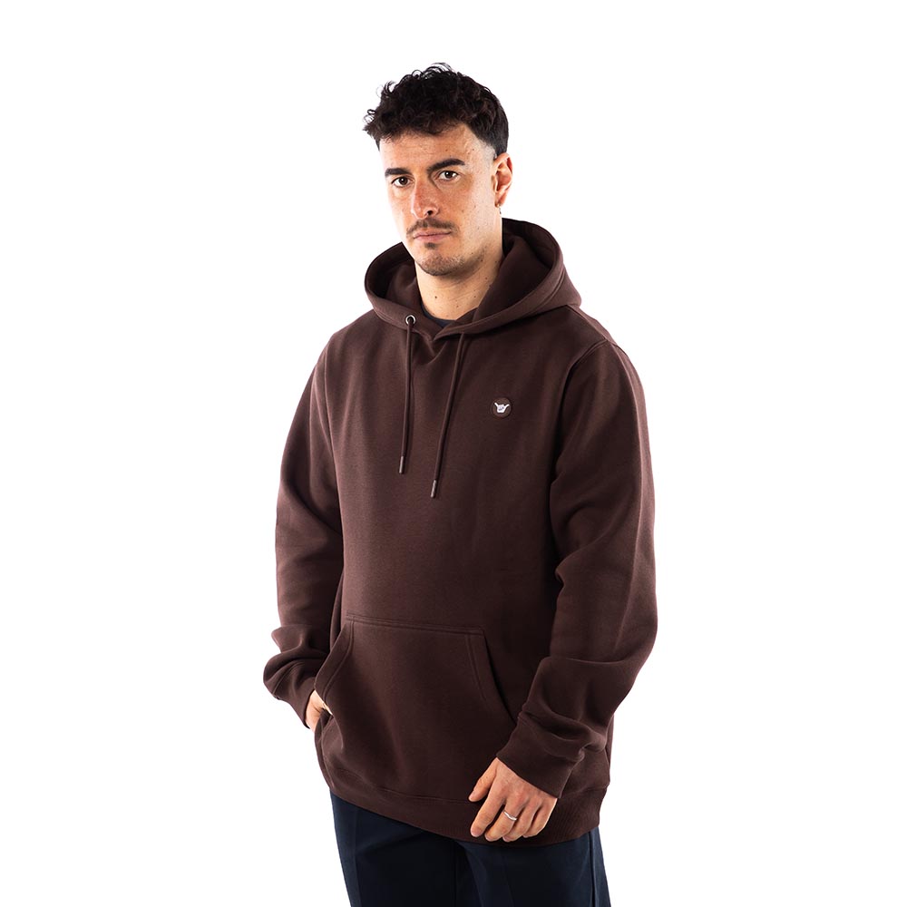POLERON HOODIE HANG LOOSE HOMBRE CAFE OSCURO