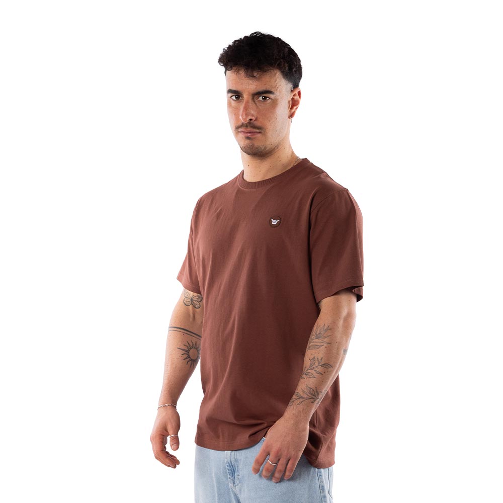 POLERA HANG LOOSE HOMBRE CAFE