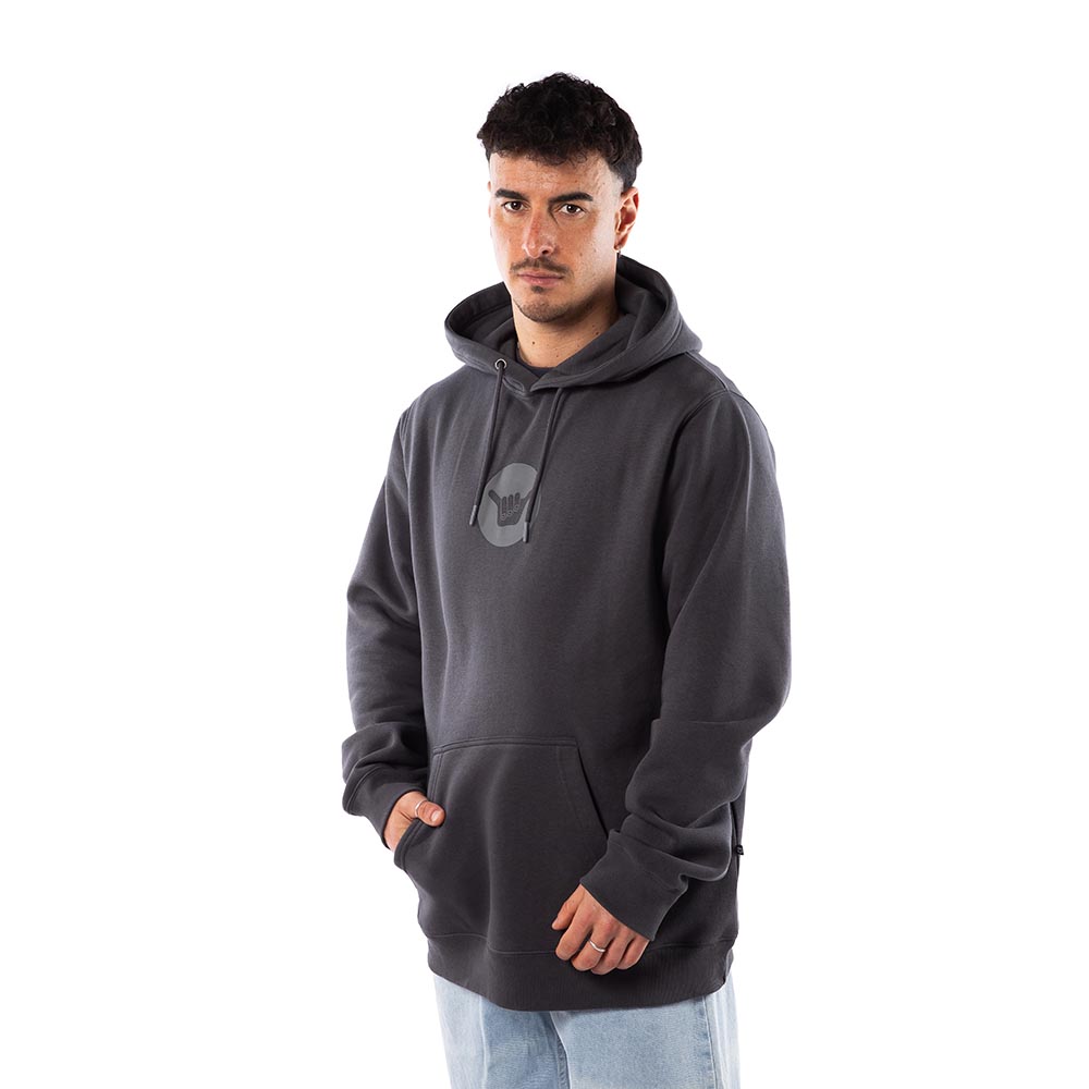 POLERON HOODIE HANG LOOSE HOMBRE GRIS