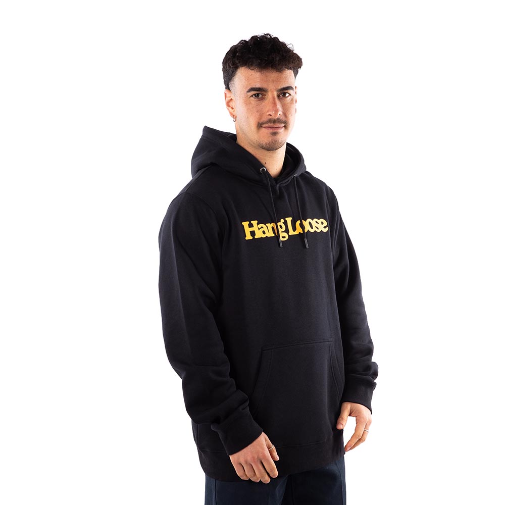 POLERON HOODIE HANG LOOSE HOMBRE NEGRO