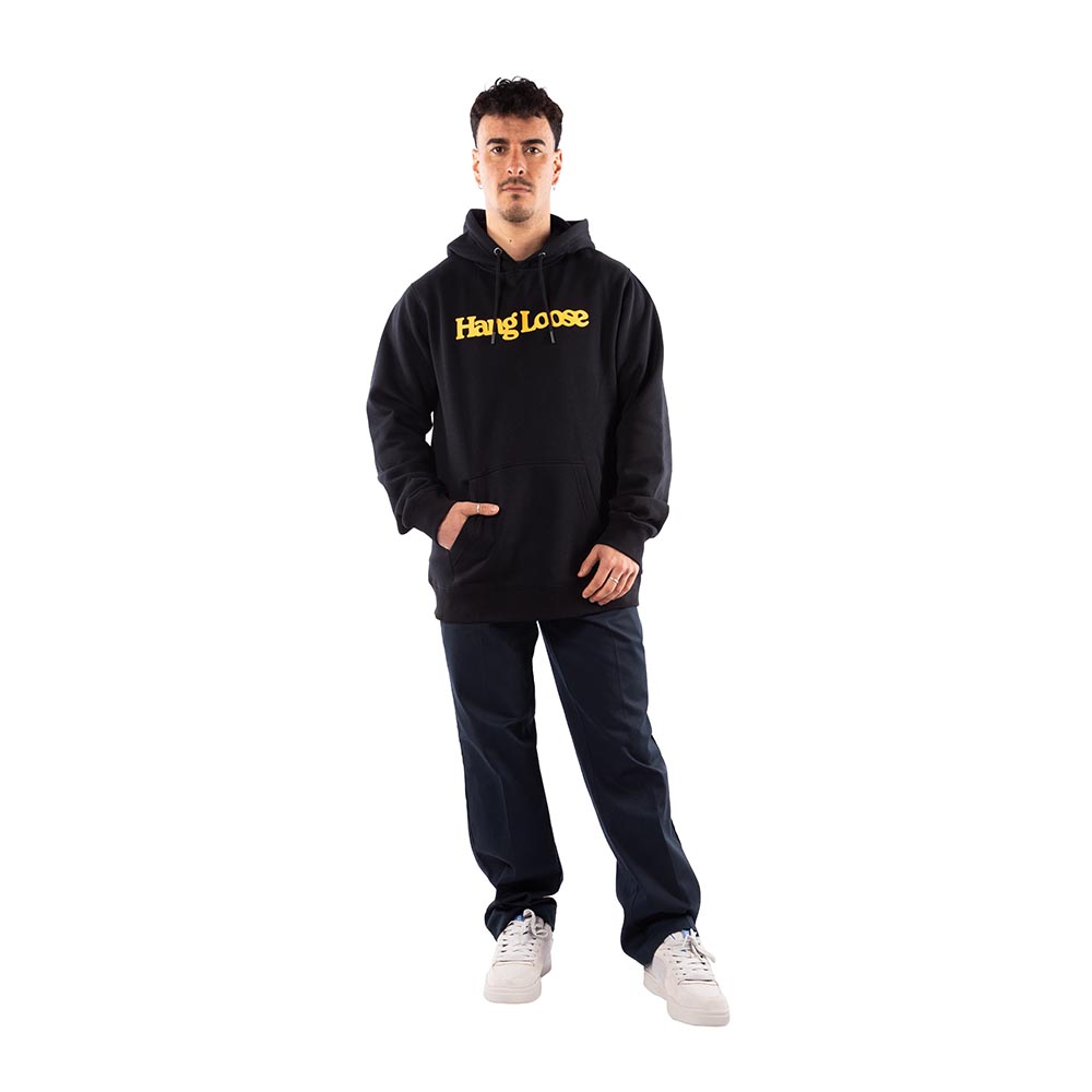 POLERON HOODIE HANG LOOSE HOMBRE NEGRO