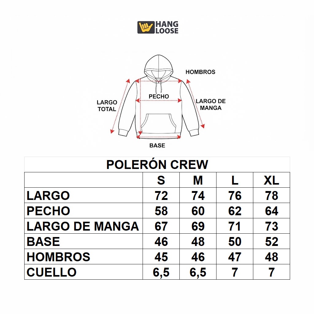 Polerón Hombre Hang Loose Crew Black Sunrise &amp; Spirit