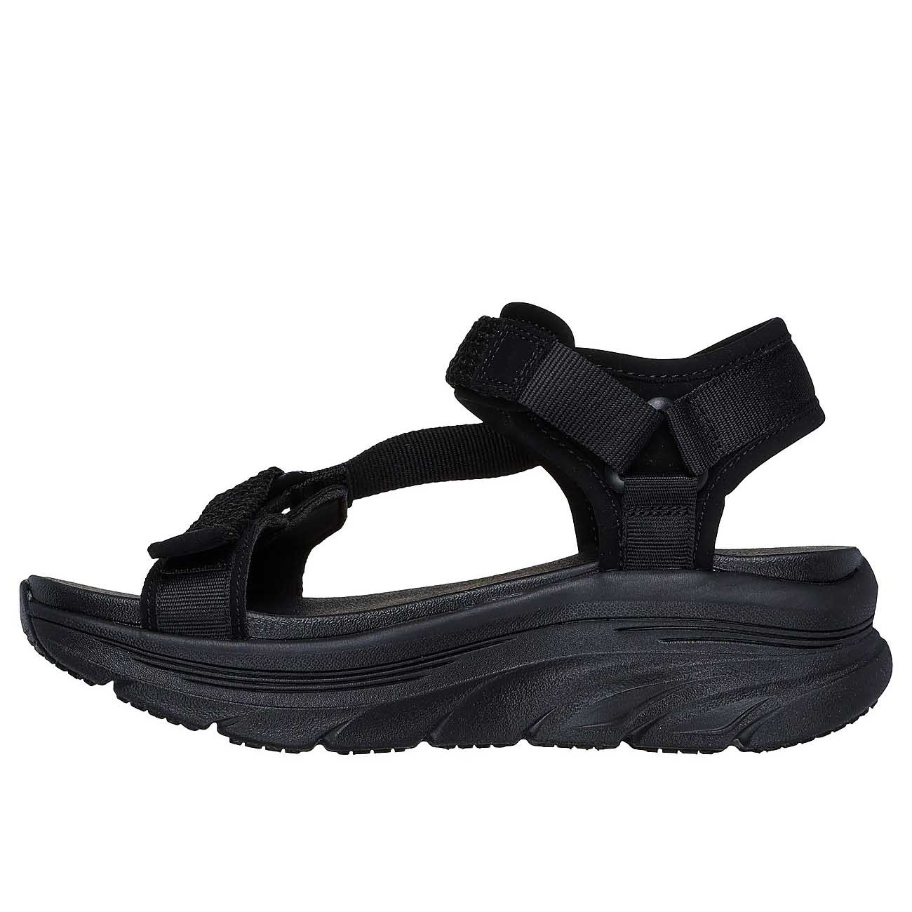 Sandalias Mujer Skechers D'Lux Walker - Pretty Field Negro