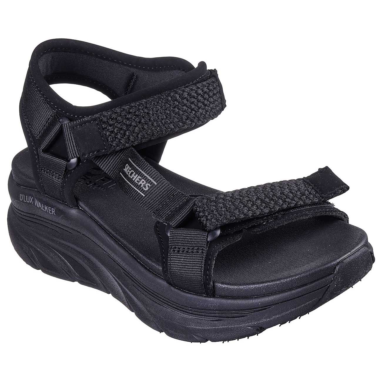 Sandalias Mujer Skechers D'Lux Walker - Pretty Field Negro