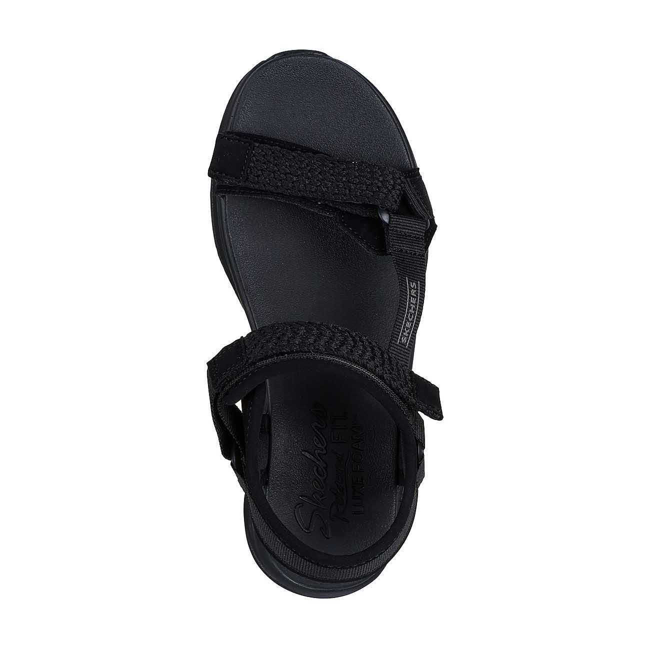 Sandalias Mujer Skechers D'Lux Walker - Pretty Field Negro