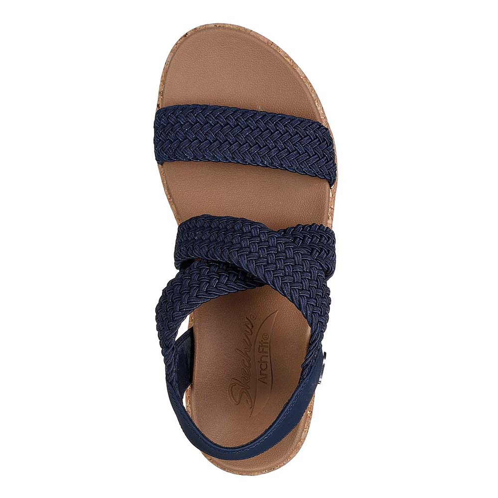 Sandalia Mujer Skechers Arch Fit Beverlee Love Sparks Azul