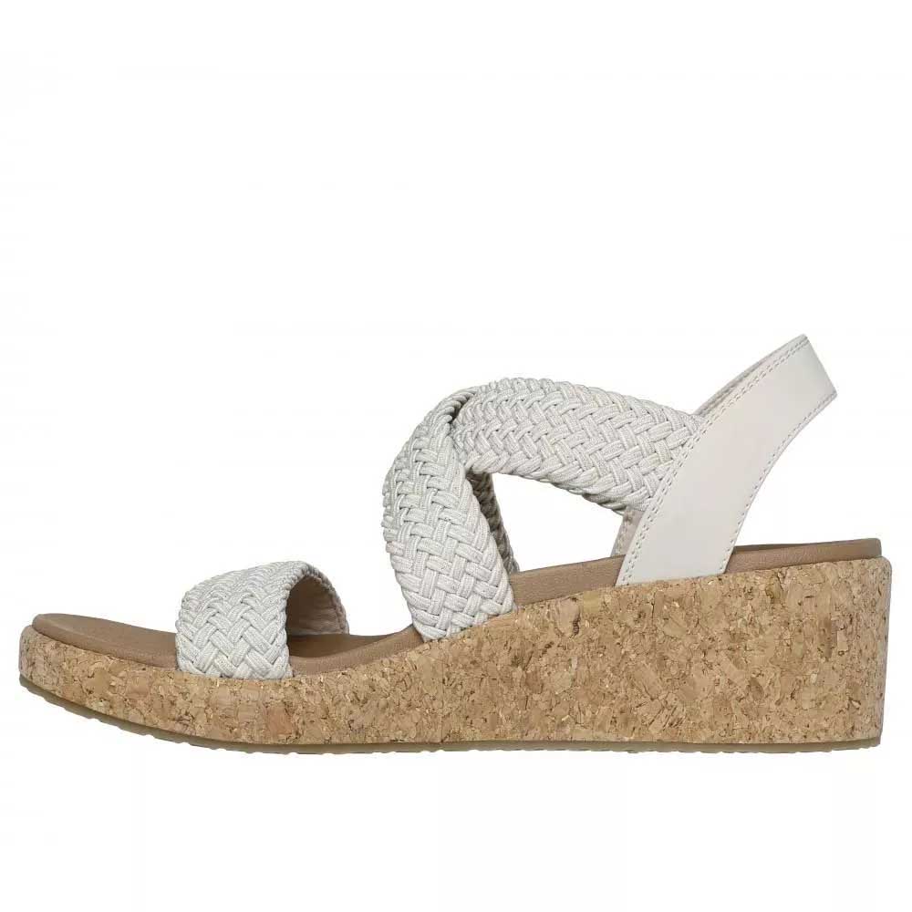 Sandalias Mujer Skechers Arch Fit Beverlee Love Sparks Beige