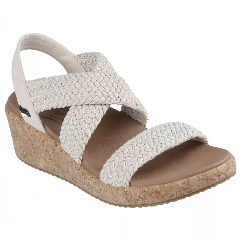 Sandalias Mujer Skechers Arch Fit Beverlee Love Sparks Beige