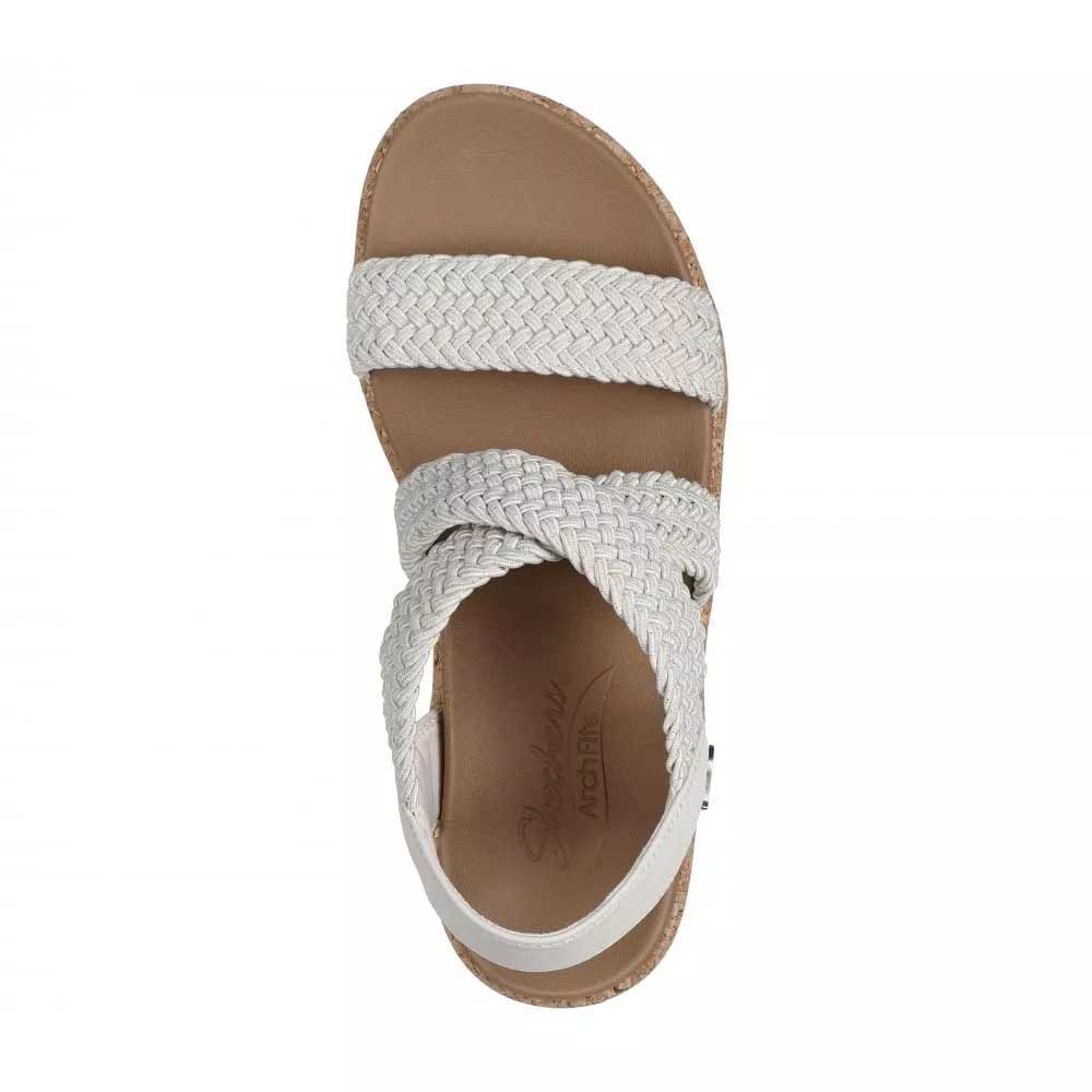 Sandalias Mujer Skechers Arch Fit Beverlee Love Sparks Beige