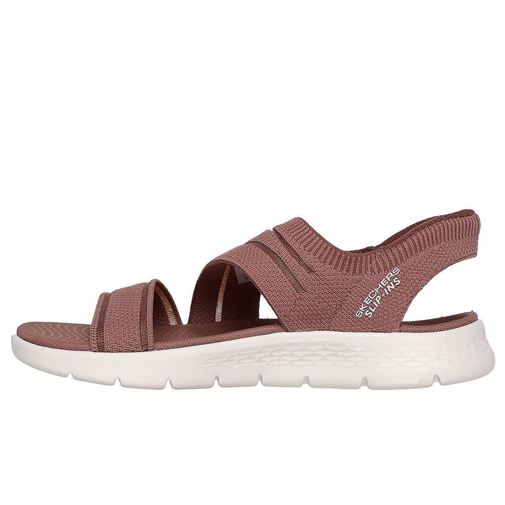 Sandalias Mujer Skechers Slip-ins Go Walk Flex Sandal Enticing Café