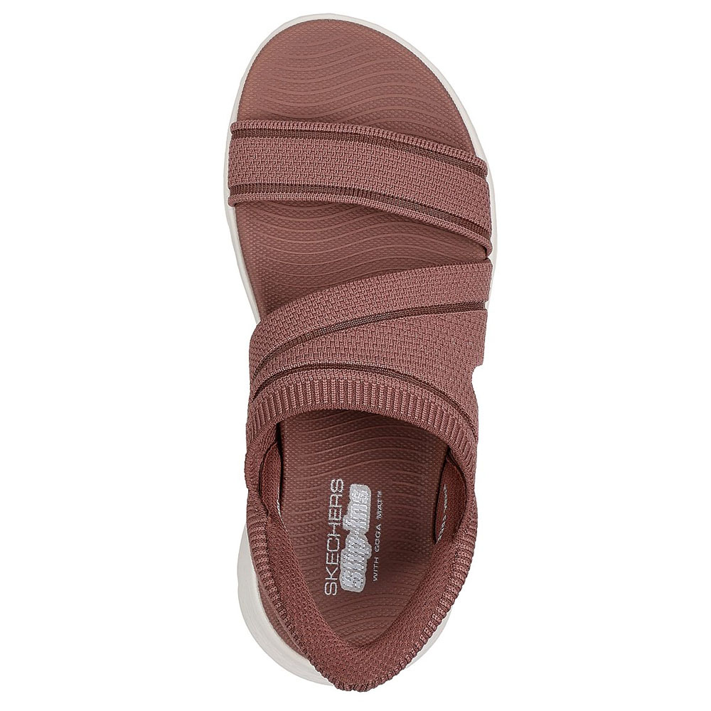 Sandalias Mujer Skechers Slip-ins Go Walk Flex Sandal Enticing Café