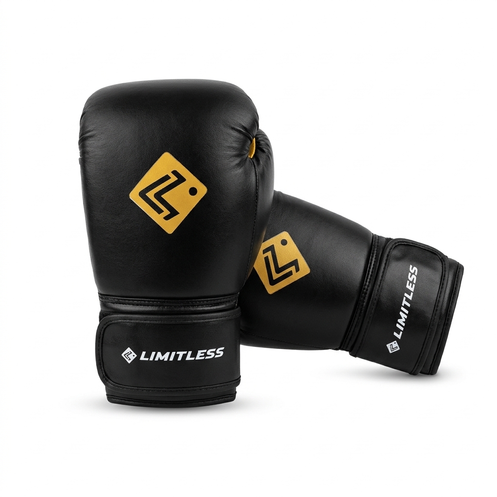 Set De Boxeo 3 En 1 Limitless Training Guantes Vendas Cuerda