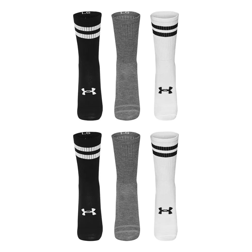 Sixpack Pack 6 Pares Calcetines Under Armour Essential Crew Blanco
