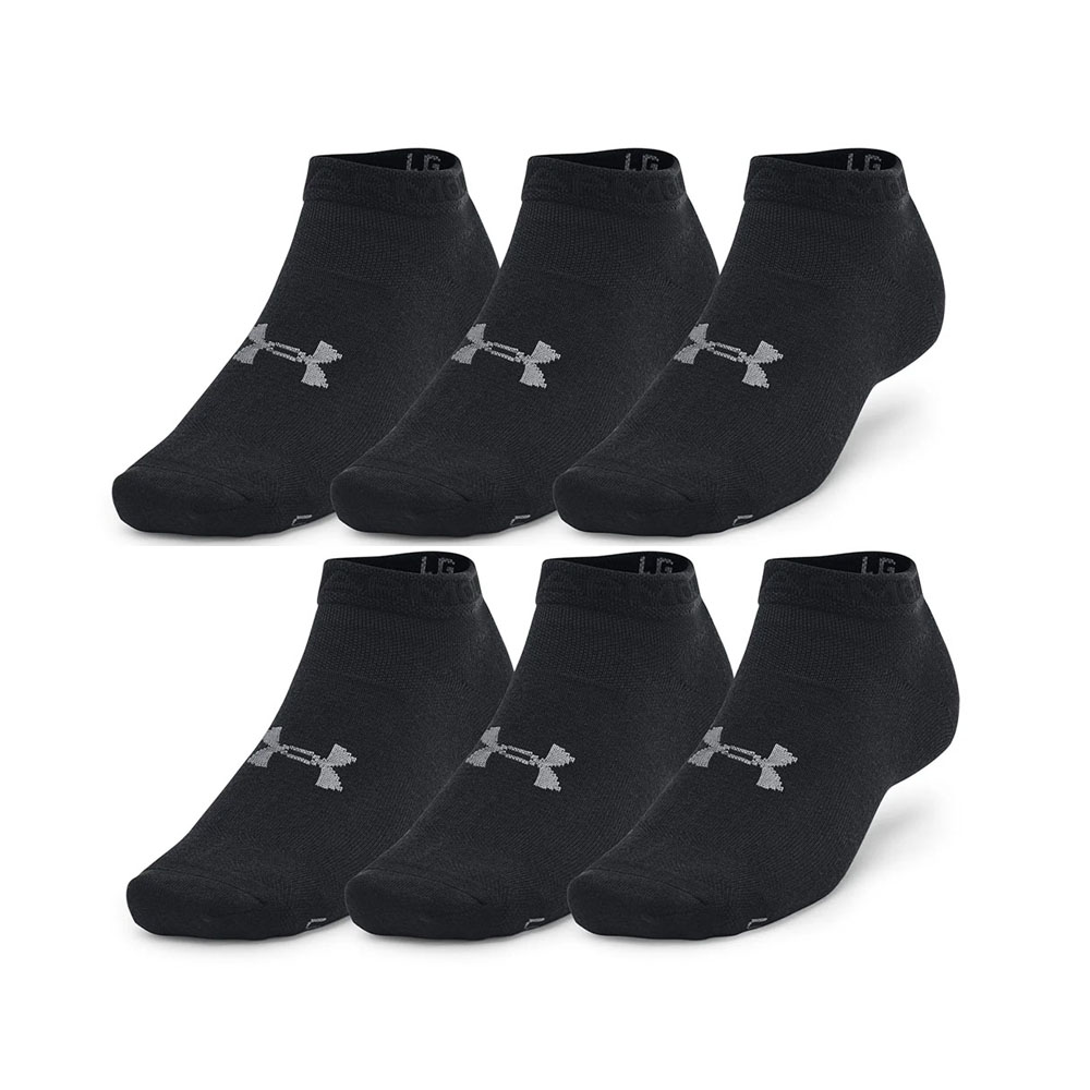 Sixpack Pack 6 Pares Calcetines Under Armour Essential Low Cut Negro