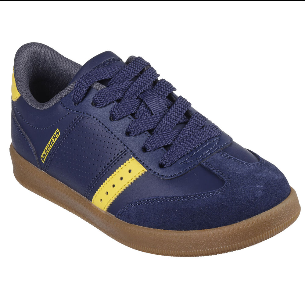 Zapatillas Urbanas Niños Skechers Zinger Street Azul Amarillo