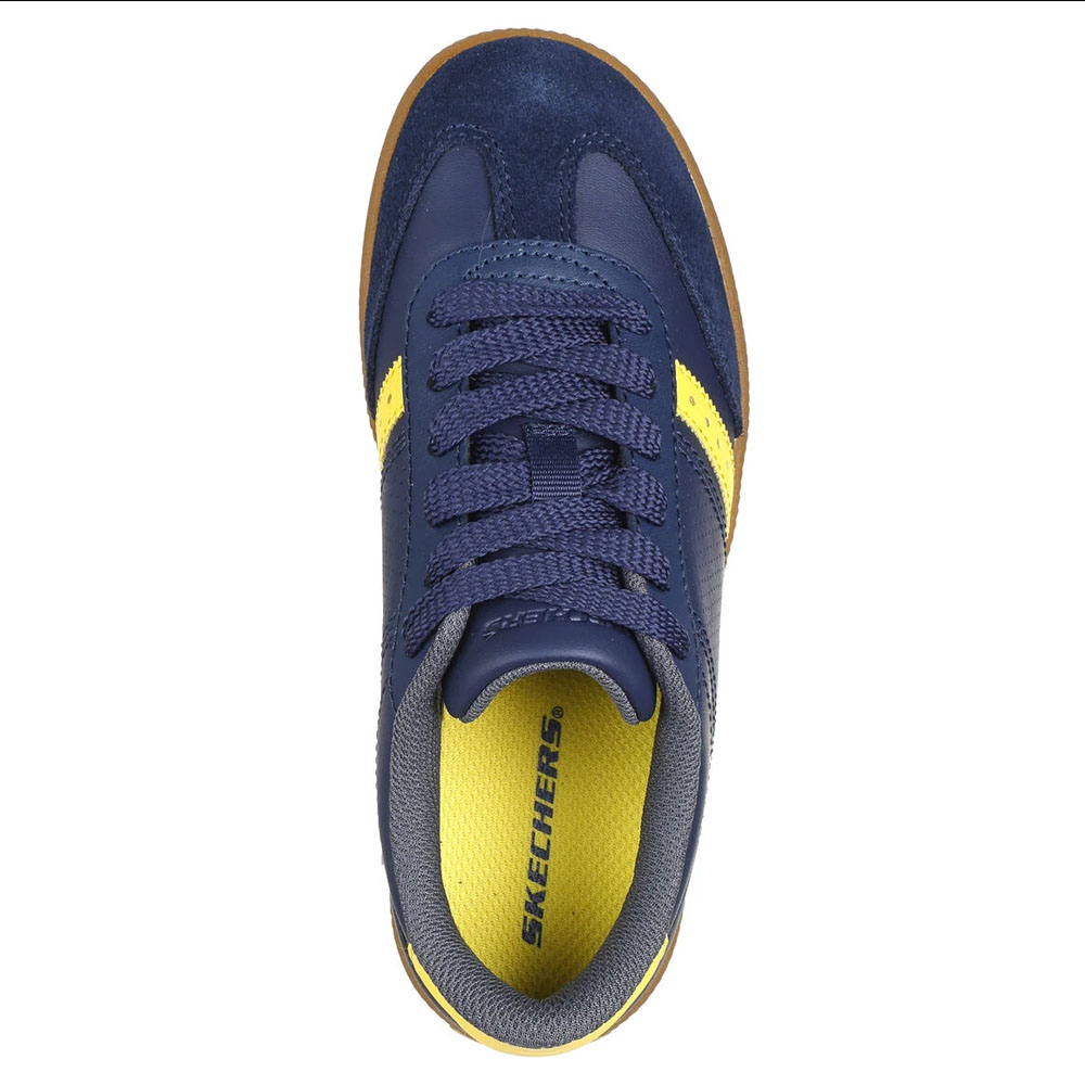 Zapatillas Urbanas Niños Skechers Zinger Street Azul Amarillo