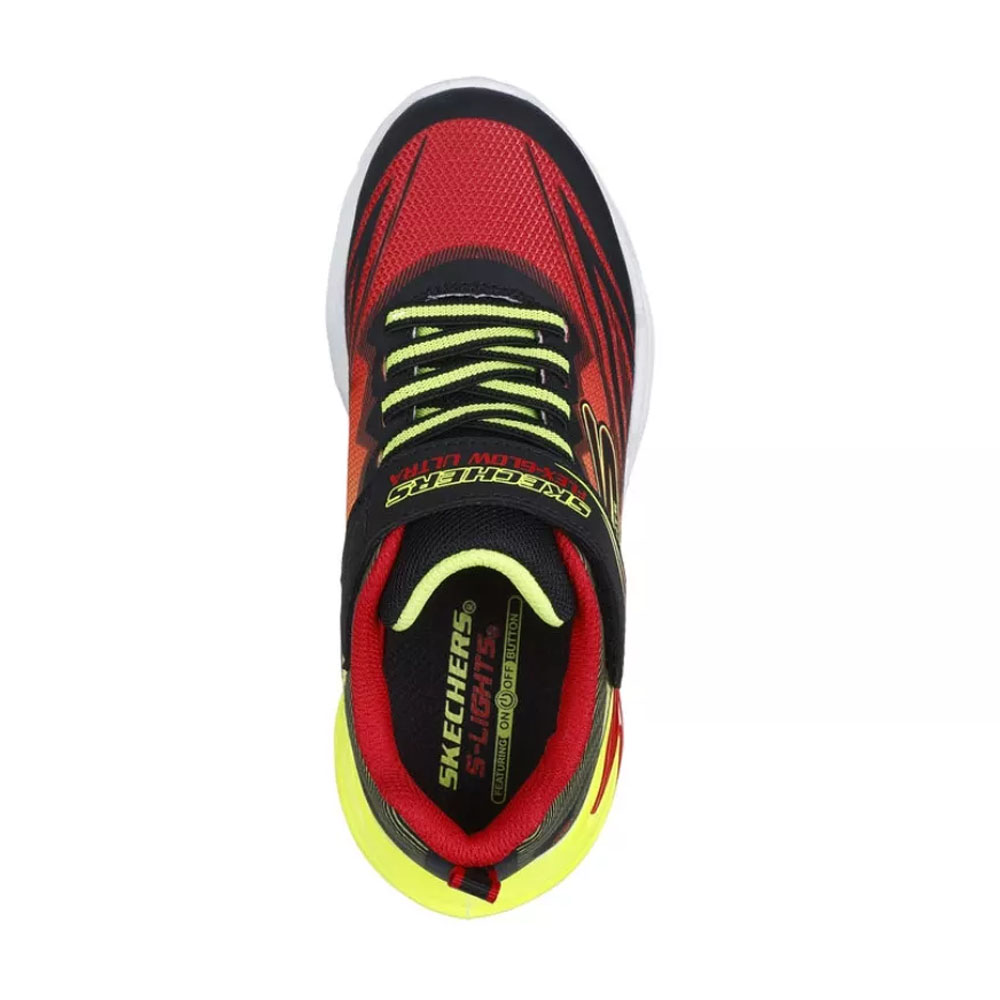Zapatillas Urbanas Niños Skechers Flex-Glow Ultra Negro Rojo