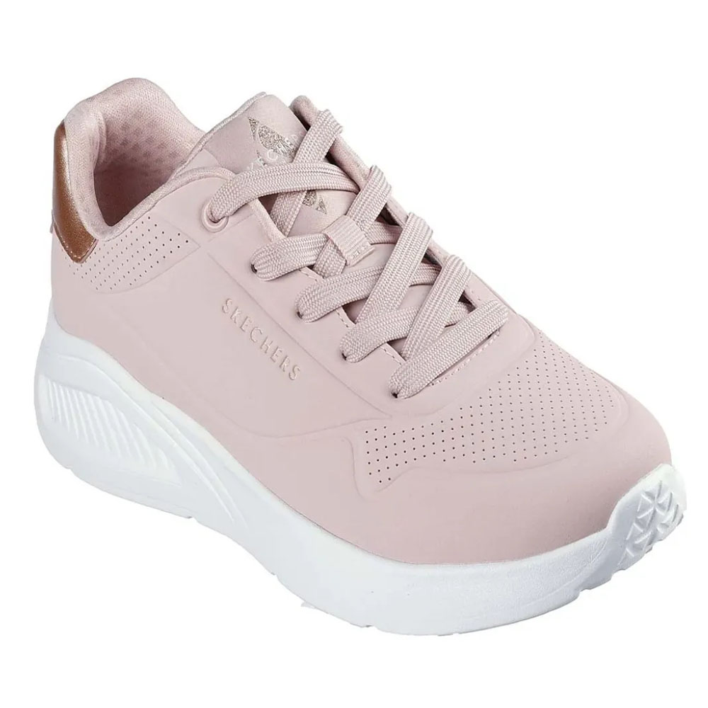 Zapatillas Urbanas Mujer Skechers Uno Lite - Shimmer Along Rosado