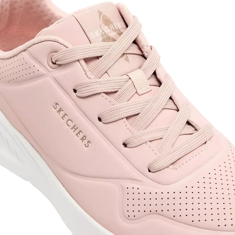 Zapatillas Urbanas Mujer Skechers Uno Lite - Shimmer Along Rosado