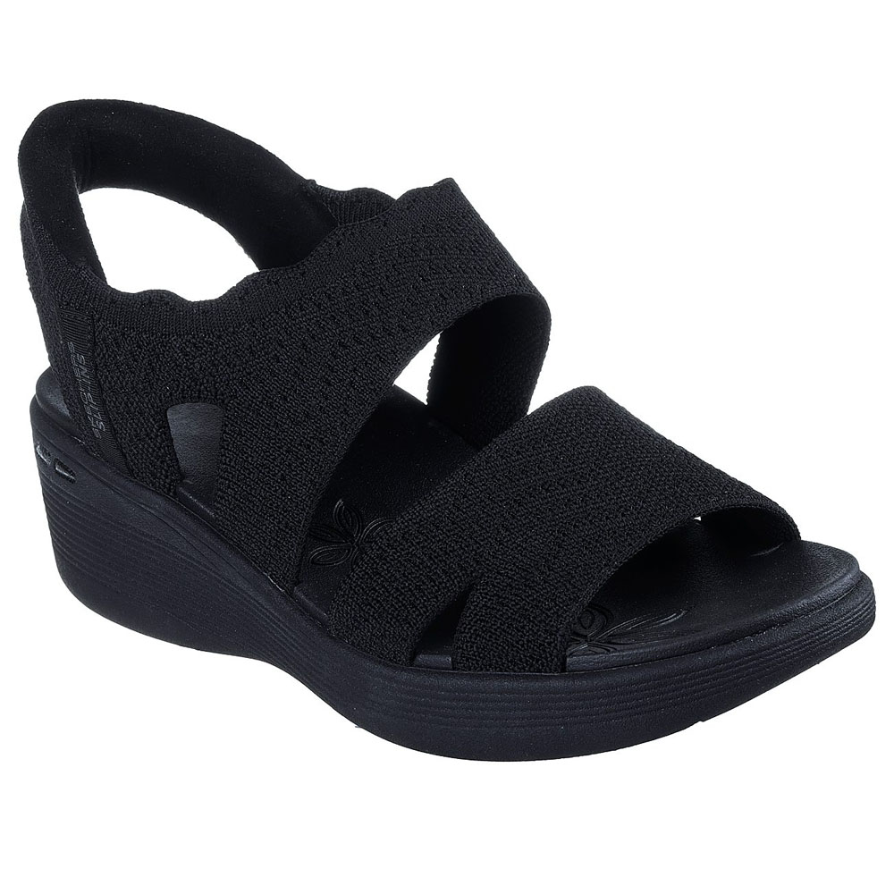 Sandalias Urbanas Mujer Skechers Pier-Lite - Slip On By Negro