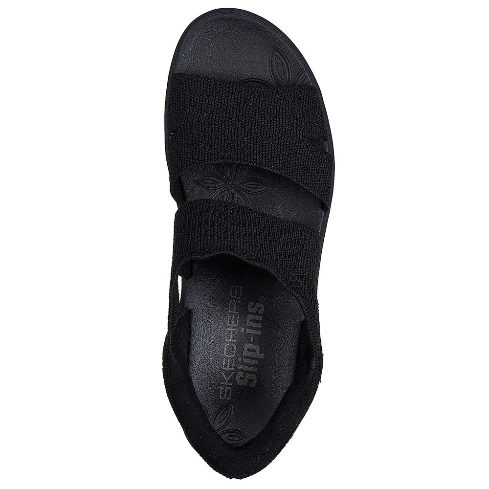 Sandalias Urbanas Mujer Skechers Pier-Lite - Slip On By Negro
