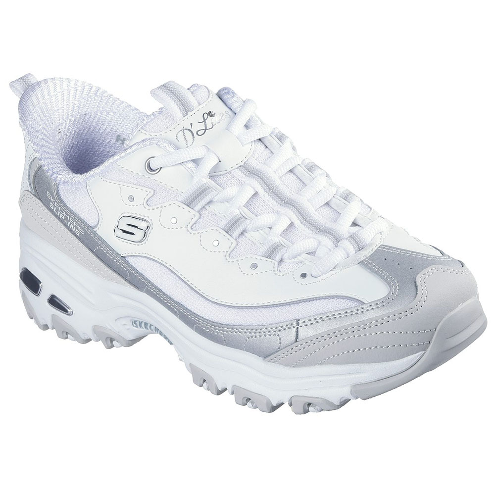 Zapatillas Urbanas Mujer Skechers D'Lites-Smooth Nostalgia Blanco