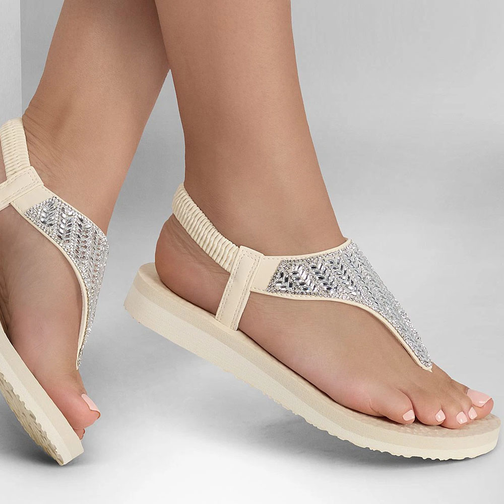 Zapatillas Urbanas Mujer Skechers Meditation - Glamorous Muse Blanco