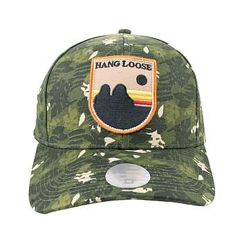 [HL-SB06] Gorro snapback visera curva hang loose camo
