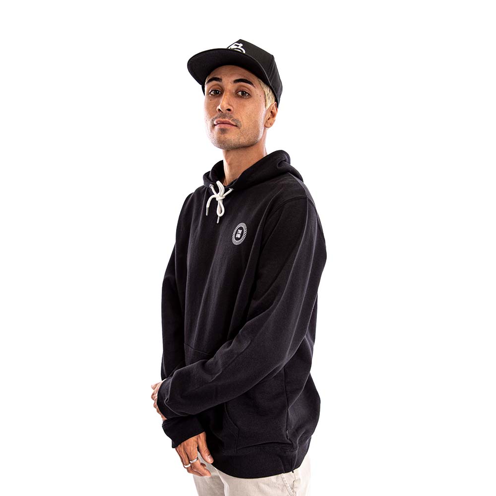 Polerón Negro Hoodie Unisex Spitfire Hombre