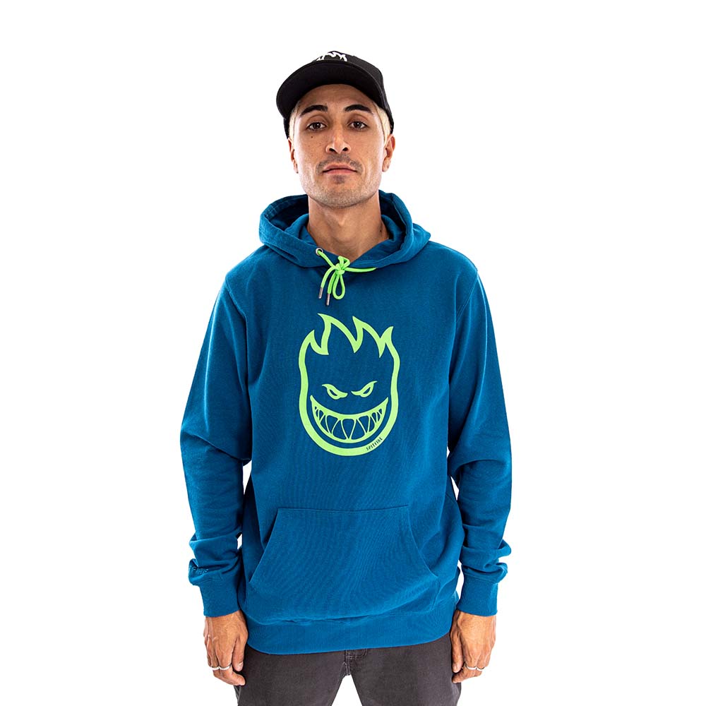 Polerón Hoodie Canguro Hombre Spitfire Azul
