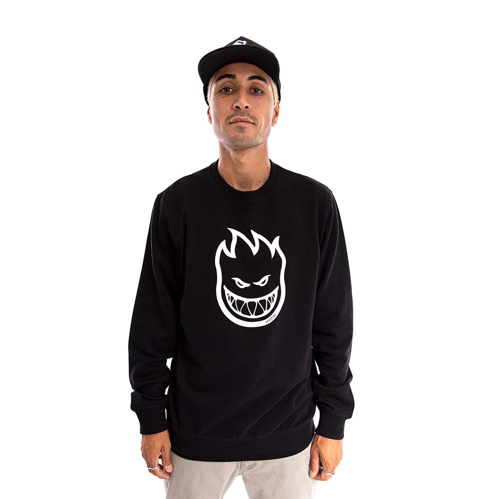 Polerón Negro Crew Unisex Spitfire Hombre