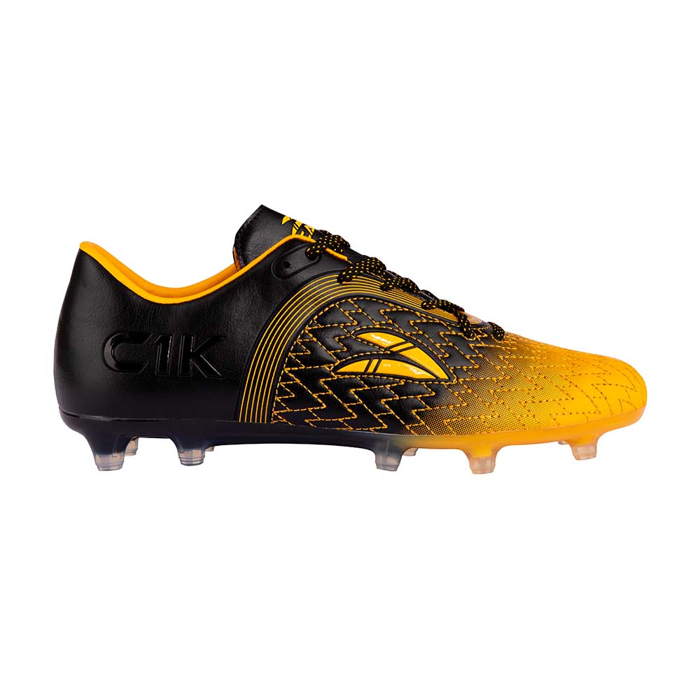 Zapatillas Hombre Futbol Forza II Negro-Naranjo Cac1ke