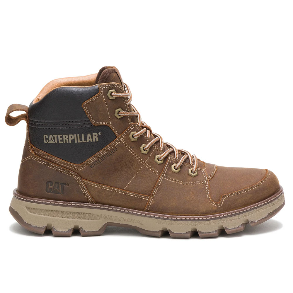Zapatilla Botín Hombre CAT Waterproof Meridian Brown Sugar
