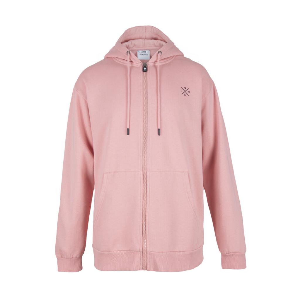 Polerón Hombre Nixon Full Zipper Pink Dark Cross