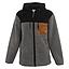 Polerón Hombre Sherpa Full Zipper Grey Black Brown