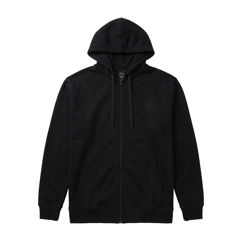 Polerón Hombre Spitfire Full Zip Negro Bighead