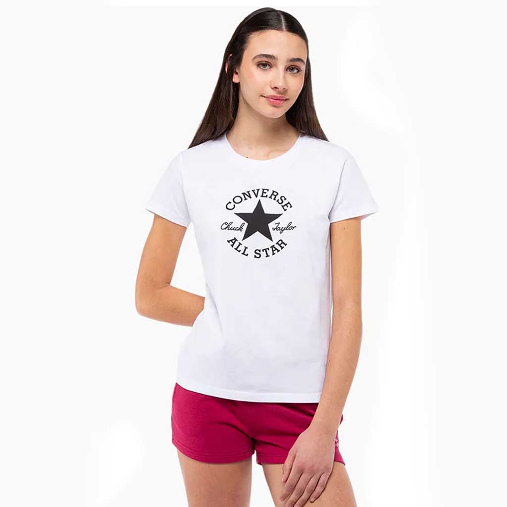 Polera Mujer Chuck All Star Converse Blanco