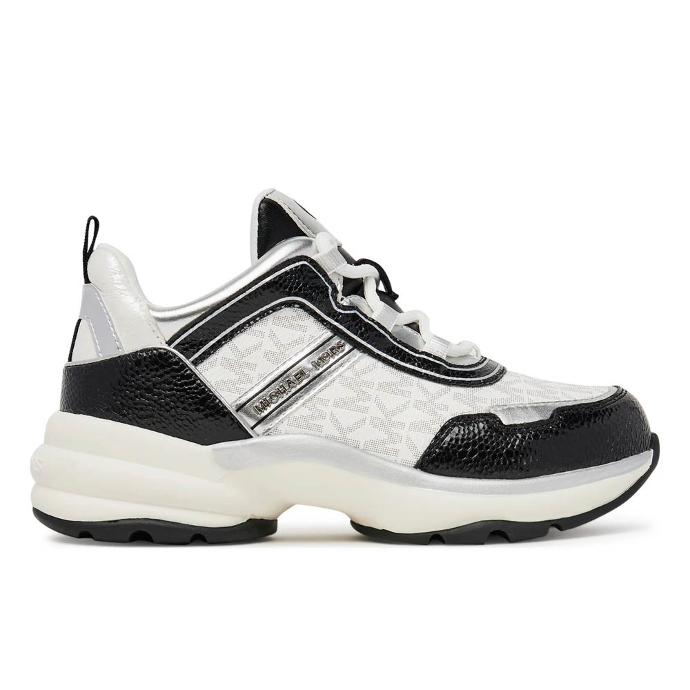 Zapatilla Mujer Michael Kors Original Olympia Negro Plateado