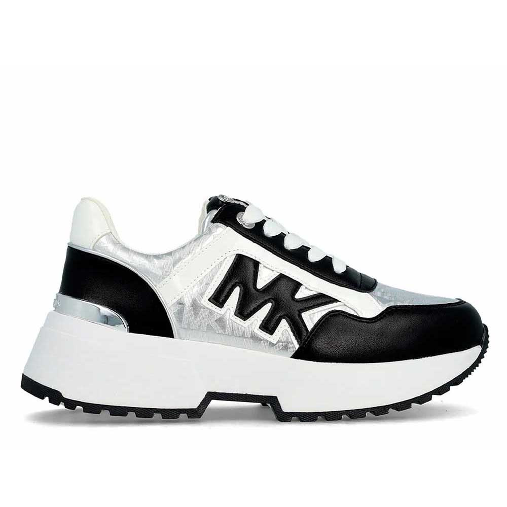 Zapatilla Mujer Michael Kors Original Cosmo Maddy Plateado Negro