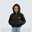 Polerón Sherpa Kids Crop Top Negro