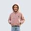 Polerón Sherpa Kids Crop Top Rosado