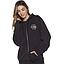 Polerón Hoodie Mujer Reef Full Zipper Black Chasing Sun