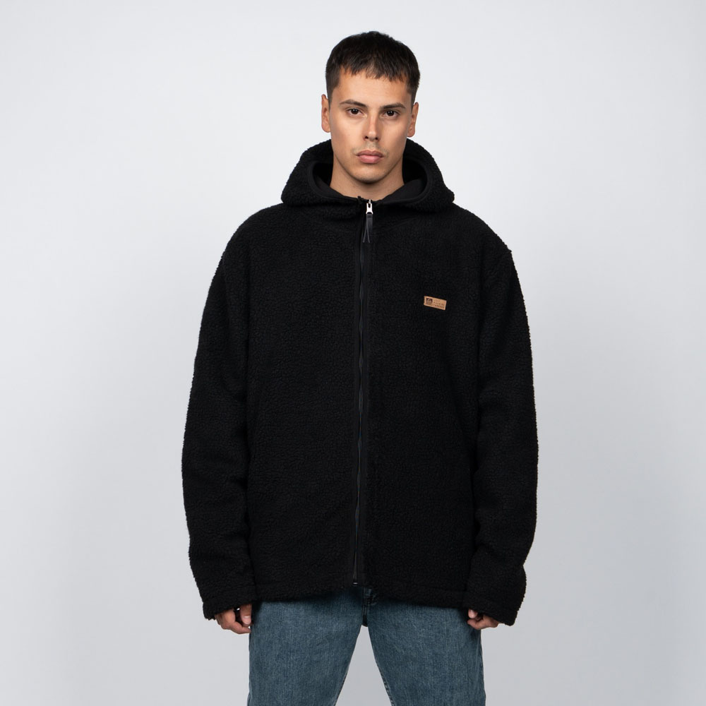 Polerón Sherpa Hombre Reef Full Zipper Negro